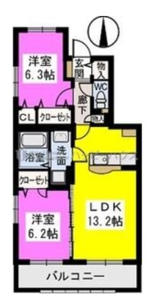 【間取り】 | ブランシュ ネージュ