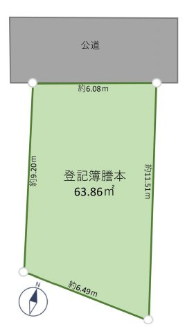 東急田園都市線「宮前平」売地の画像
