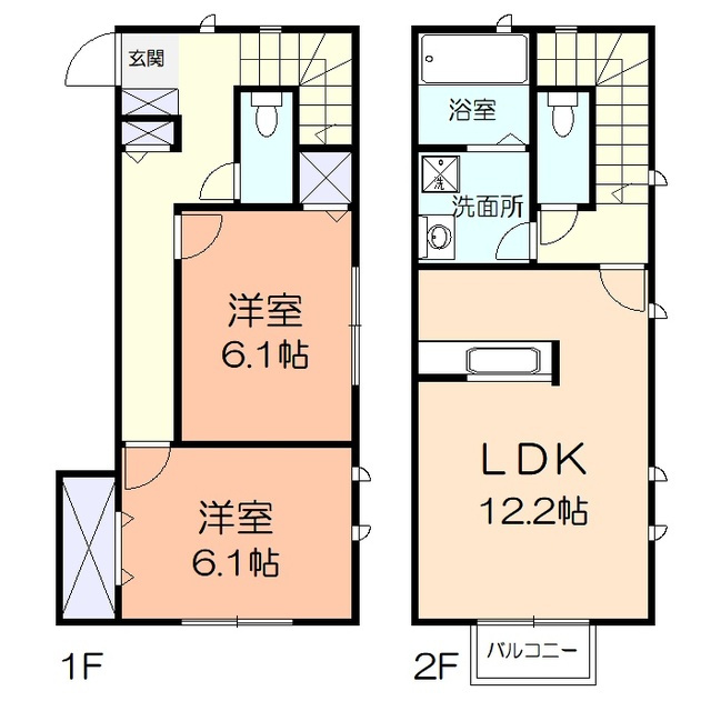 シャインヒルズAの間取り
