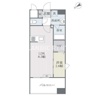 【間取り】 | ツインズ大橋B館