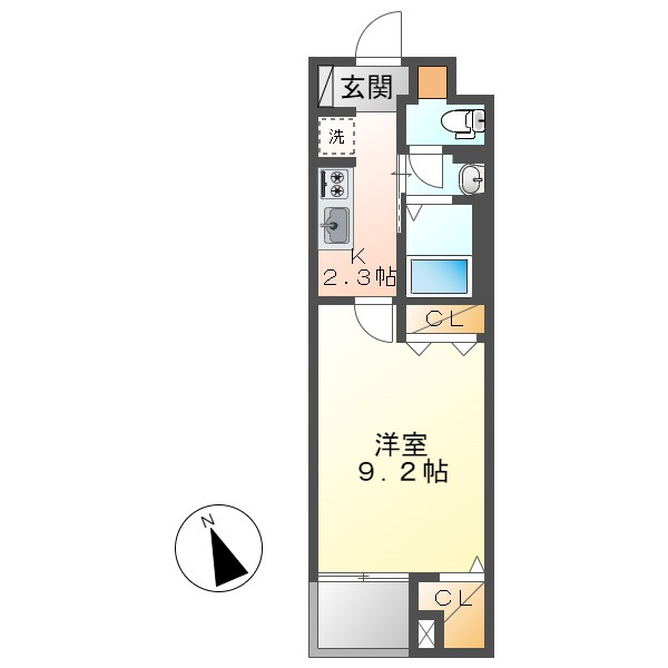 SUN16浜町の間取り
