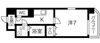 Amabile深江橋の間取り