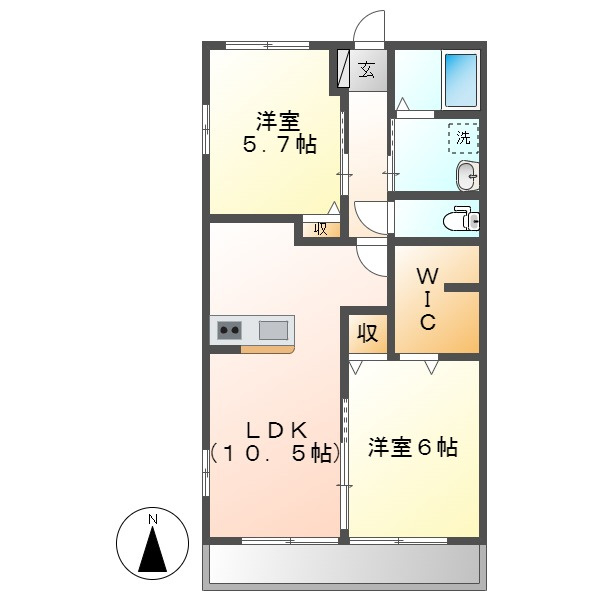 クレストⅠの間取り