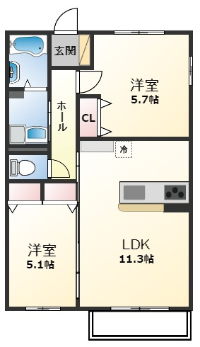 アチェロ御立の間取り