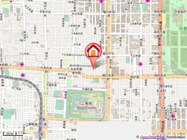 エクセレント二条城北の地図