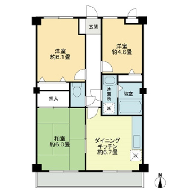 フィネス鳴子の間取り|間取り