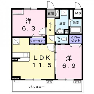 【間取り】 | エスポワールⅣ