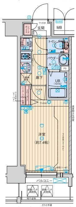アドバンス大阪城北グレカーレの間取り