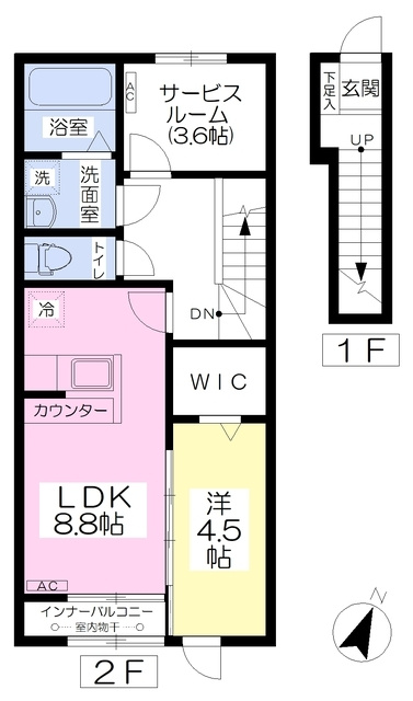 M’s Court（エムズコート）の間取り