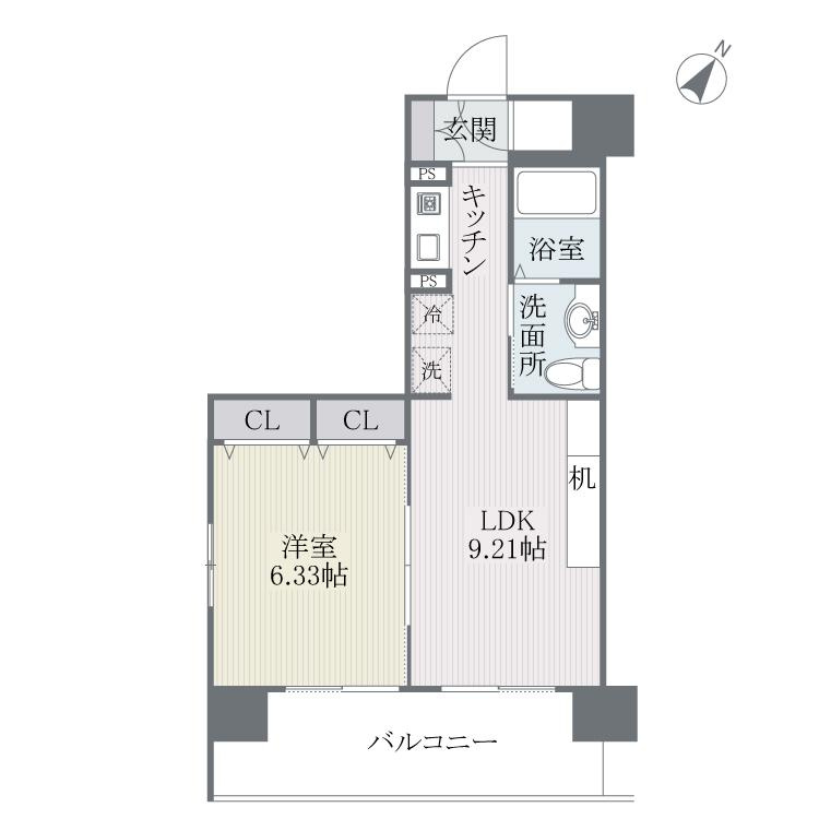 フェルト627の間取り|フェルト627（1LDK）間取り