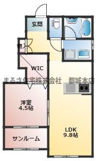 アベニール高城の間取り