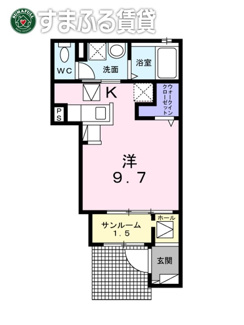 【間取り】 | ヴィヴァーチェ　A　愛知県西尾市今川町岩根59番地
