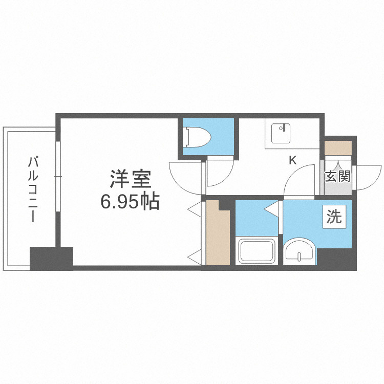 フォーリアライズ難波シエロの間取り