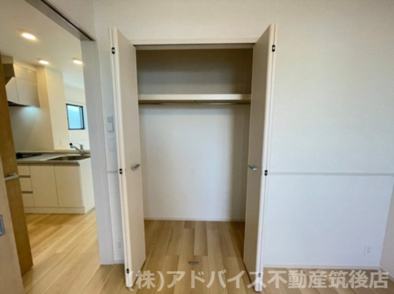 八女市龍ケ原のアパートの収納