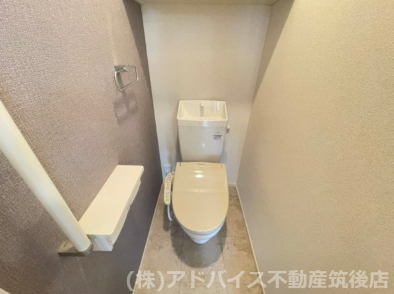 八女市龍ケ原のアパートのトイレ