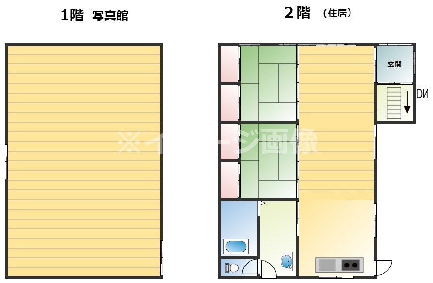 呼子店舗の間取り