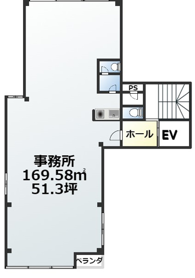 【間取り】 | アドバンス天神橋ビル