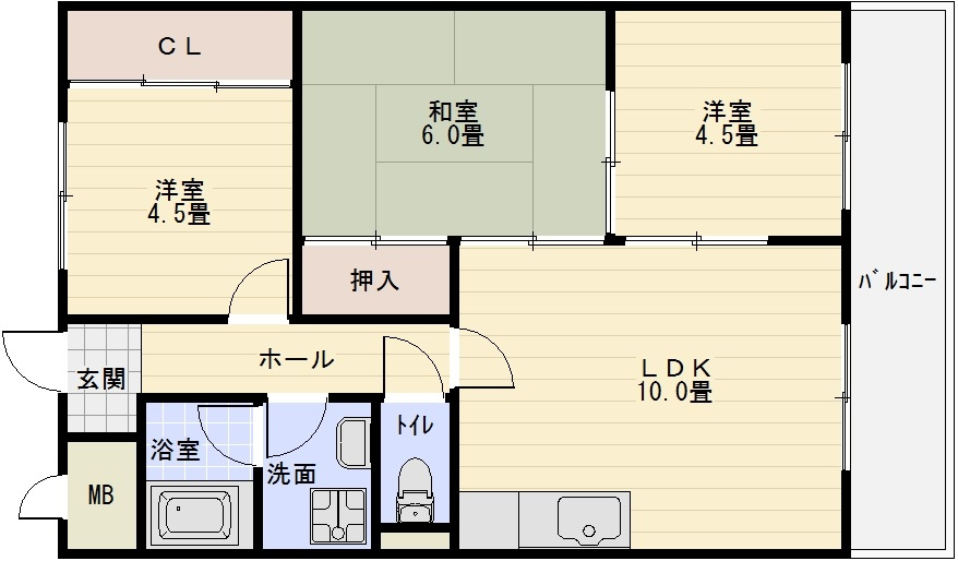 ディアコート藤井寺の間取り