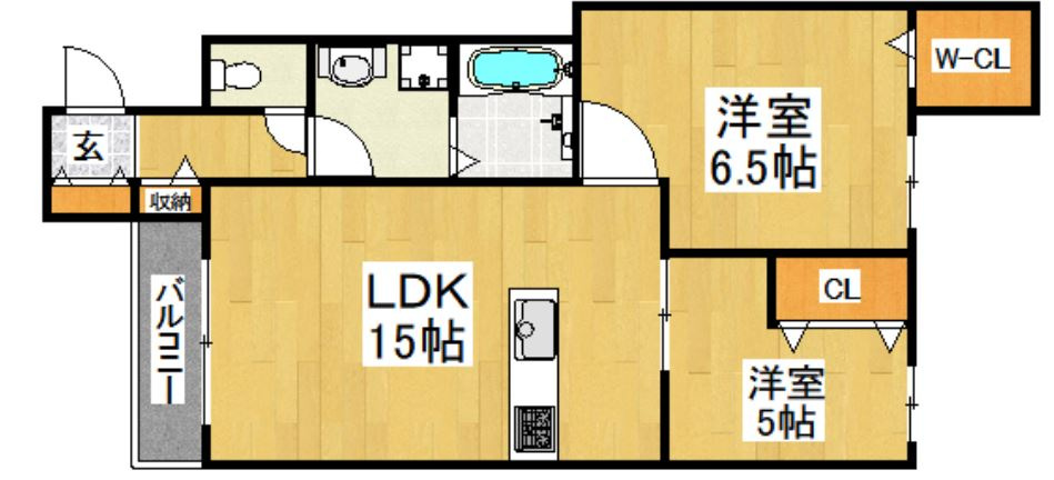 エフイー大阪狭山の間取り