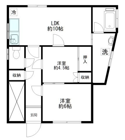 目黒区五本木２丁目の一戸建ての間取り|変わった間取り