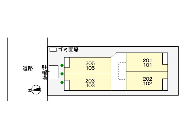 プロムナードメゾン　エヌアンの駐車場