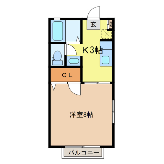 【間取り】 | フレグランス西友C