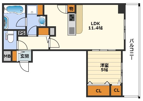 SKYレジデンス大阪梅田の間取り