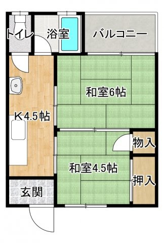【間取り】 | ニューハイツ道成寺