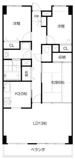 【間取り】 | ライオンズヒルズ習志野