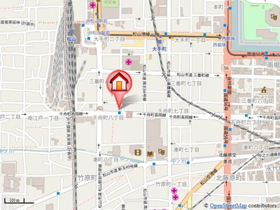 【地図】 | モンテ・ルーチェ千舟町