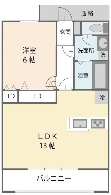 シュロス松前台の間取り