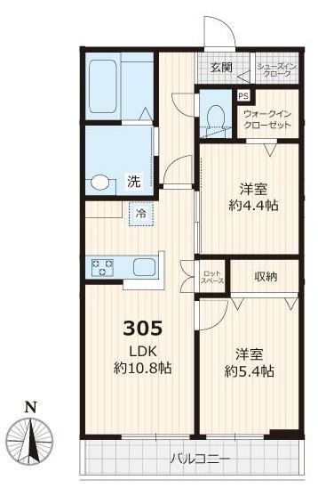 ハーモニー大坂上-Ⅱの間取り