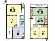 山科区勧修寺柴山　中古テラスハウスの画像