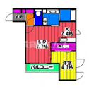 【間取り】 | Ｄ－ｒｏｏｍ大橋の間取り