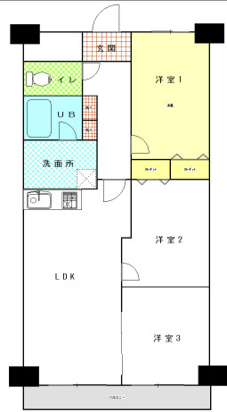 【間取り】 | 八戸ノ里ニュースカイハイツ