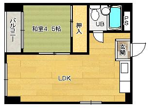 【間取り】 | ユニハイム天満