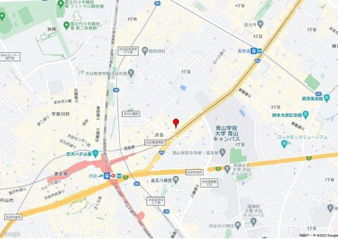 渋谷区渋谷１丁目の事務所の地図