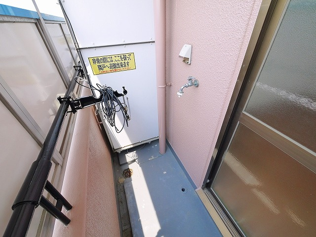 パインハイツ桜井のバルコニー|落ち着いた時間を過ごせるバルコニーです