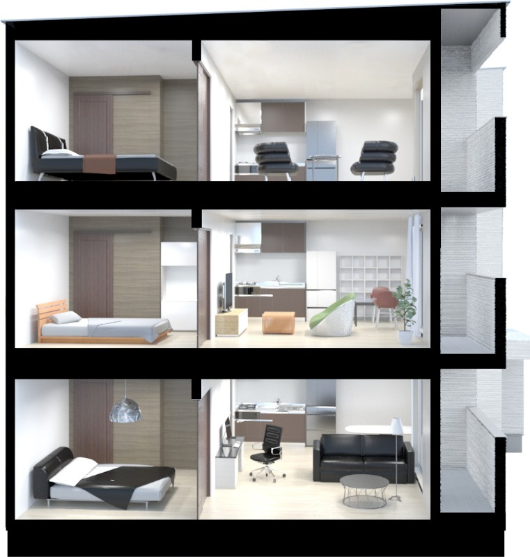 熊本市中央区坪井５丁目のアパートのその他共用部分