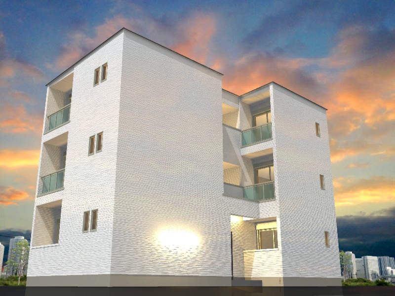 熊本市中央区坪井５丁目のアパートの外観