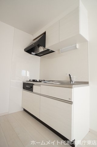 熊本市中央区坪井５丁目のアパートのキッチン