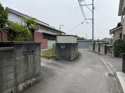 【前面道路含む現地写真】 | 萩生　売土地 | 北側接道