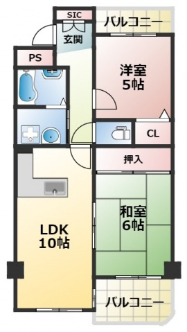 リアライズ荒本の間取り