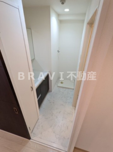 ZERO ONE谷町 BRAVI不動産の洗面所|【ZERO ONE 谷町】ゆったりとスペースのある洗面所