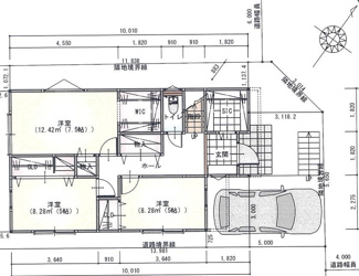 【外観】 | 土地 建築条件無し　京王高尾線 めじろ台駅 山田駅 山田町 | 駐車スペース