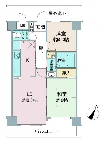 グリーンパーク川越の間取り