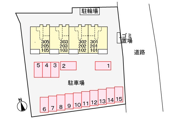 クレメントコートの区画図