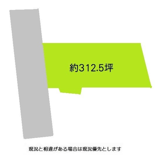 岩出市荊本の売地の土地図