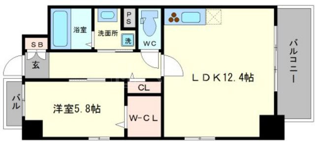 グレイス難波南の間取り