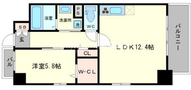 グレイス難波南の間取り